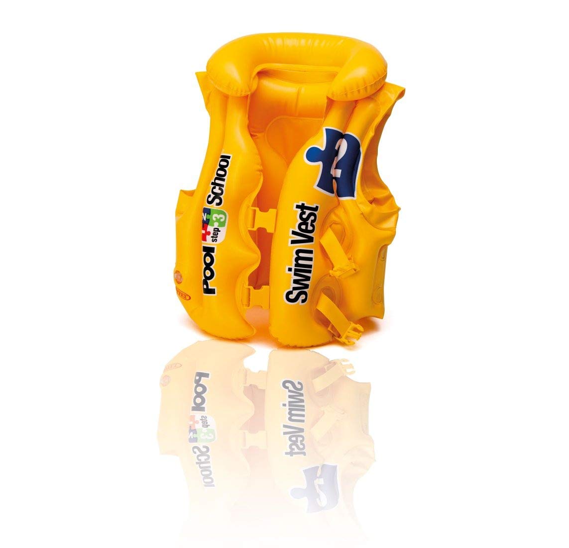 Mudristy Deluxe Swim Vest Air Life Jacket Yellow 19.5" X 18.5" for 3-6 Years (B084YTFCTX) Amazon Price History, Amazon Price Tracker