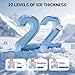Commercial Ice Maker 650 LBS/24h with 350 LBS Storage Bin, 234 Ice Cubes Ready in 5-15 min, Air Cooled Stainless Steel Ice Maker, 22 Ice Thicknesses Industrial Ice Machine for Bar/Cafe/Restaurant