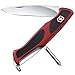 Victorinox Swiss Army Knives Multiuso grandi Ranger Grip 53 (5 funzioni, Lama bloccabile,Cacciavite Phillips, Pinzetta) rosso/nero