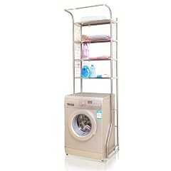 VBNCUUIOPO Storage Table Bathroom Shelves Bathroom Over The Toilet Storage Rack 4 Shelves Laundry Room Organizer Bathroom Space