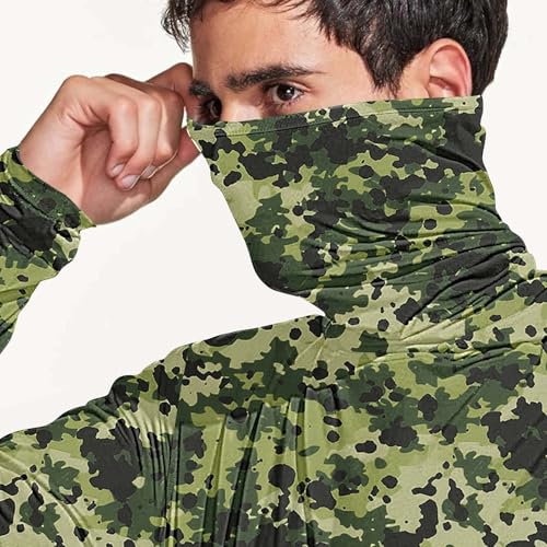 Fishing Shirts for Men Hooded Long Sleeve Sun Shirts with Mask Sun Protection UPF 50+ Rush Guard Hoodies for Outdoor3