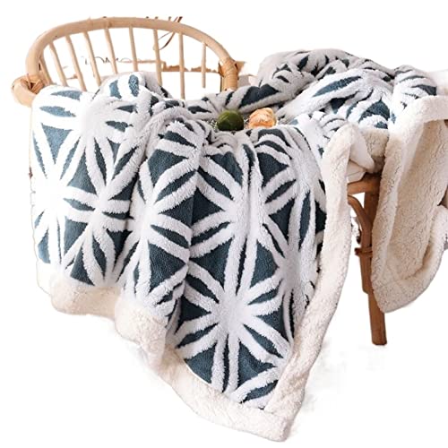 CVNIMV Coperta per Letto Coperta Invernale Calda Coperta soffice e Morbida in Lana Coperta da Letto appesantita in Pile Spesso Copriletto Copriletto Matrimoniale