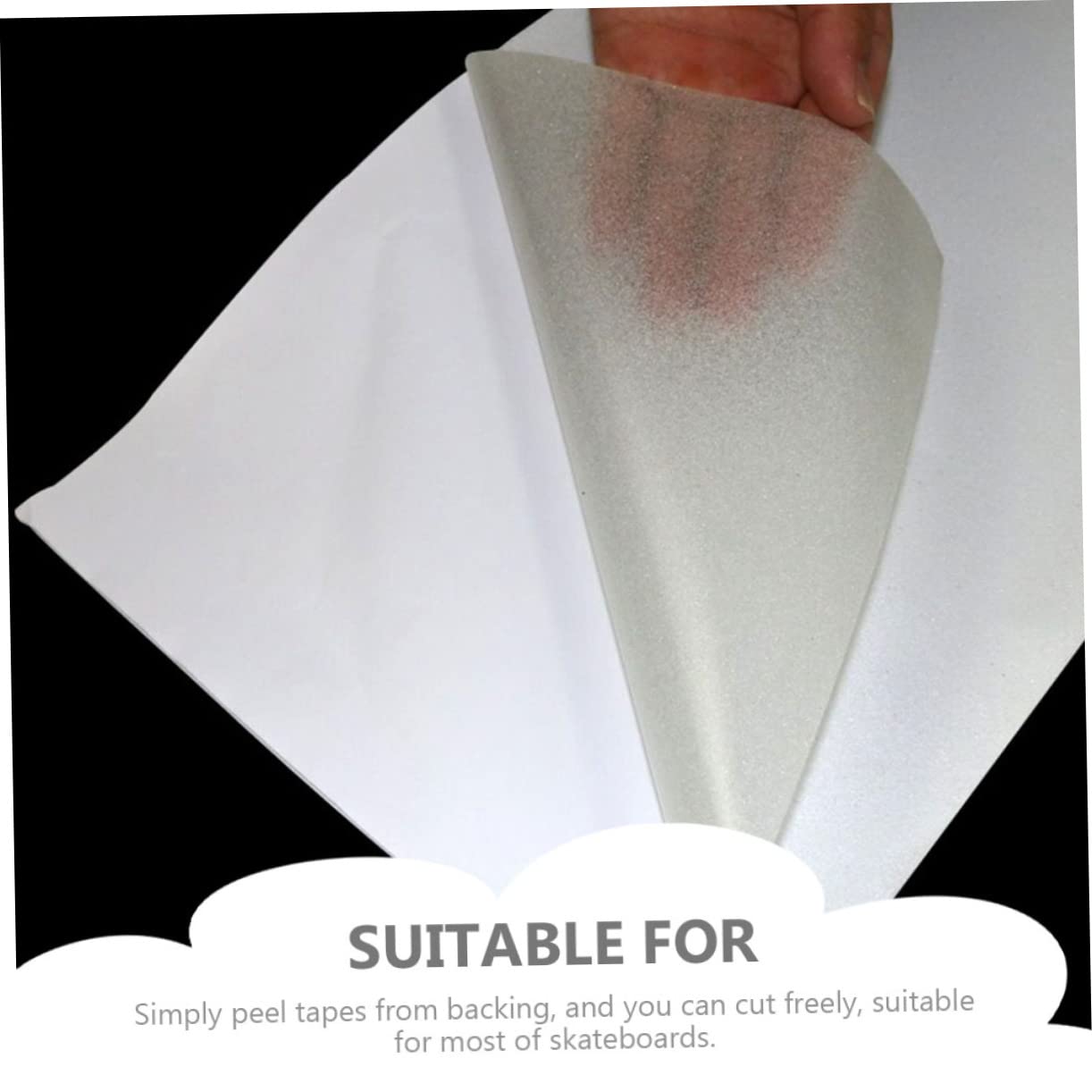 BESPORTBLE 3pcs Decorative Skid Skateboard Grip Tape Cuttable Sandpaper for Enhanced Traction Design for for Skateboards Decks