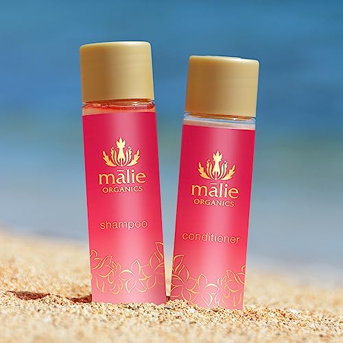Mālie Organics Conditioner, Plumeria, 2.5 oz Travel Size, Hydrating Conditioner for All Hair Types, Green Tea Extract + Avocado Oil, Vegan image 4