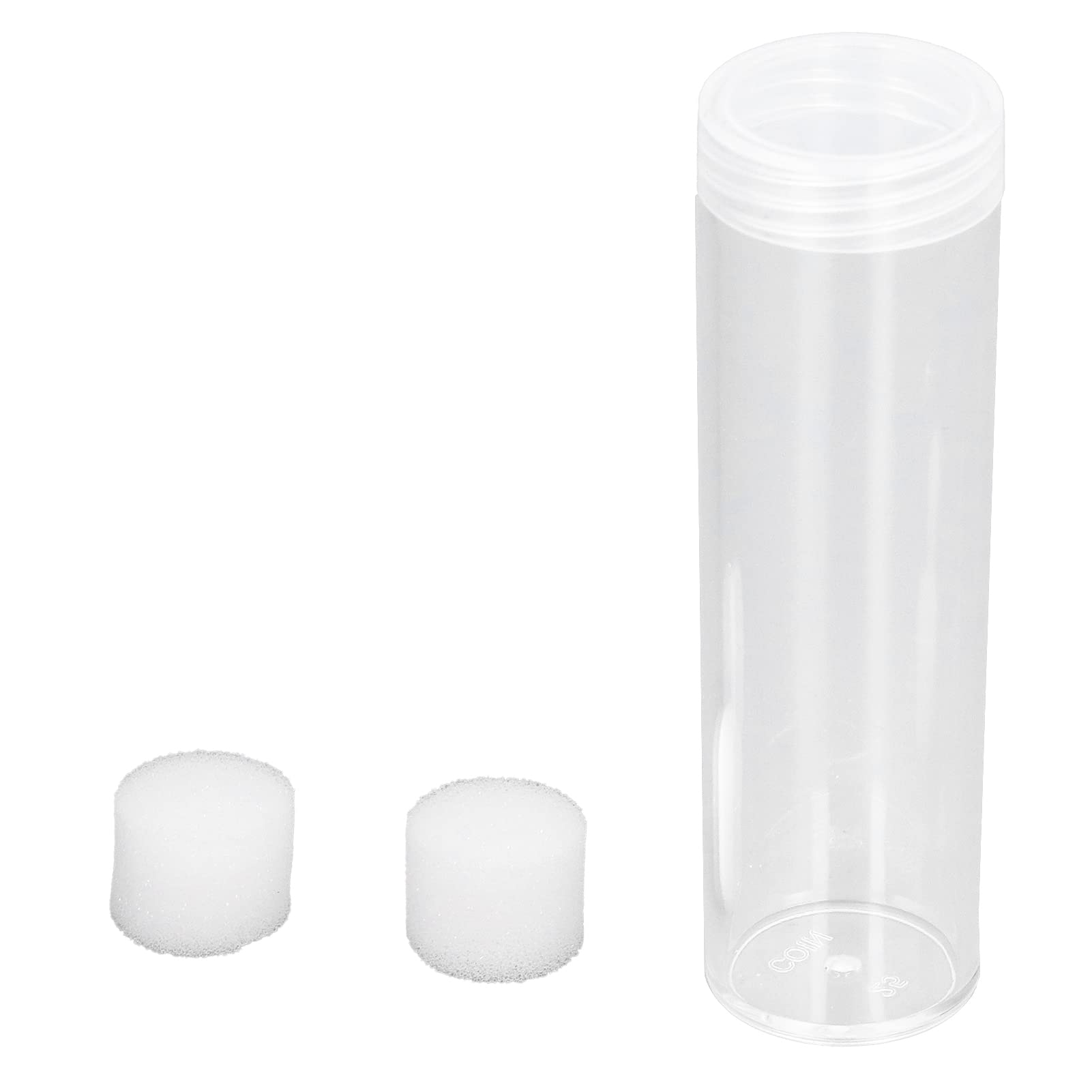 Lot de 10 Tubes en Plastique pour Pièces de Monnaie de Tailles Assorties, Tubes de Rangement pour Pièces de Monnaie de 25 Mm, Tubes de Stockage pour Pièces de Monnaie de 25 Mm,