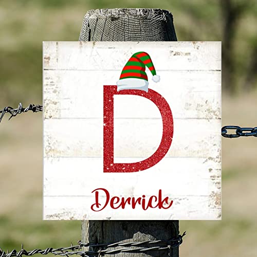 Lettre D en bois monogramme 40cm pour décoration de porte