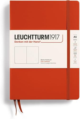 Vista 66 de LEUCHTTURM1917 - Cuaderno de tapa dura tamaño mediano A5-251 páginas numeradas para escribir y escribir en diario (Sol de raya, punteado)