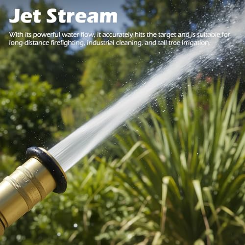 Image of 1.5 inch NH /NST Fire Hose Nozzle, Brass Fire Equipment Spray Jet Fog Nozzle, Max. 100psi