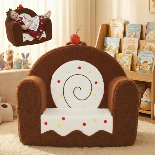 OUOZZZ Canapé pour enfants Fauteuil pour enfants à partir de 1, 3, 6 ans - Canapé pour enfants Mini Canapé en Sherpa Doux pour Chambre d'Enfant Filles et...