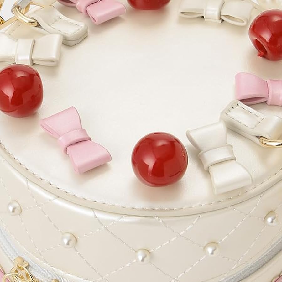 Amazon | [mezzo piano] ケーキ バニティバッグ オフ ホワイト F