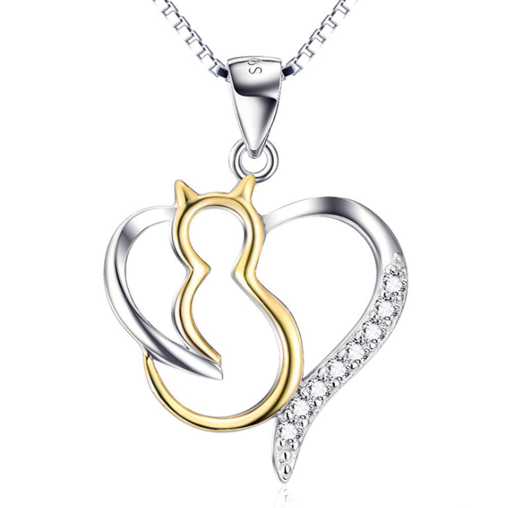 Sieraden Set voor Vrouwen Kitty Cat Hanger Ketting en Armband Modieuze Sieraden Set voor Vrouwen Kitty Cat Hanger Ketting en Armband Modieuze