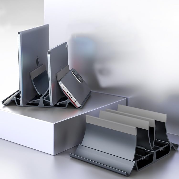 Computer Stand Vertical Clamp Mobile Phone and Tablet Heat Dissipation Storage and image 5
