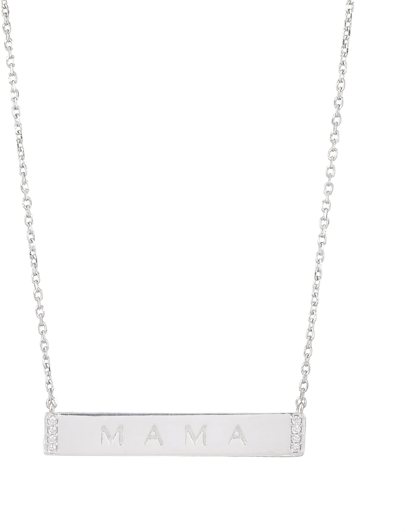 Ornate Jewels925 Silver AAA Grade American Diamond MAMA Necklace for Women | Mother Day Jewellery Gifts for Mom