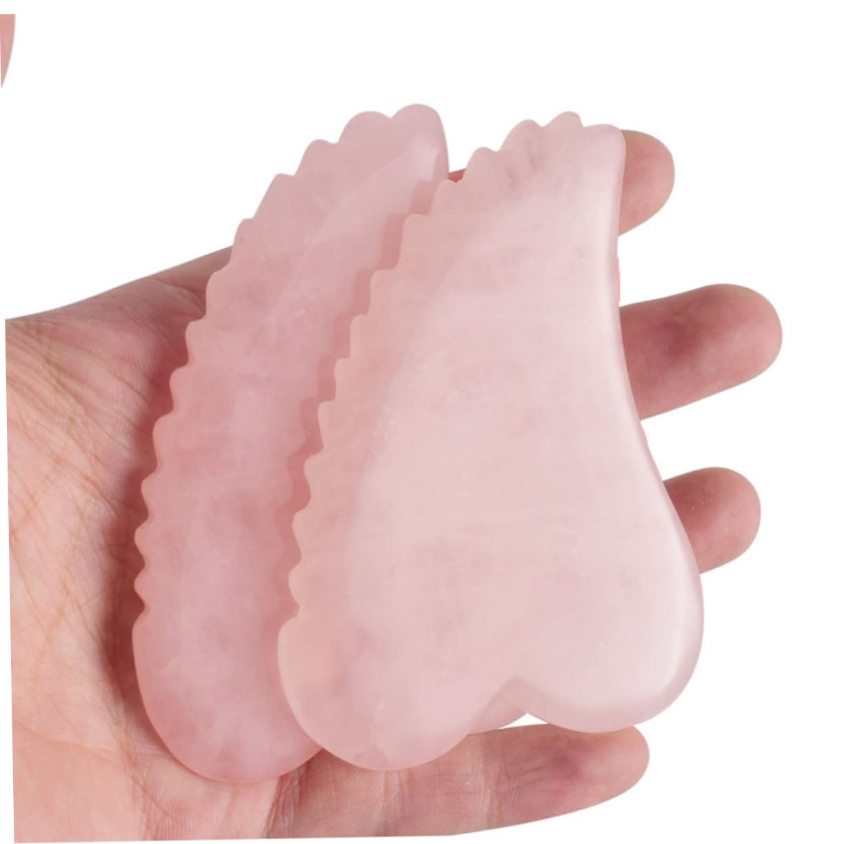 MAGICLULU 2piezas Placa De Masaje De Jade Rosa Herramienta De Para Cuidado Gua Multifuncional Para Masaje Facial y