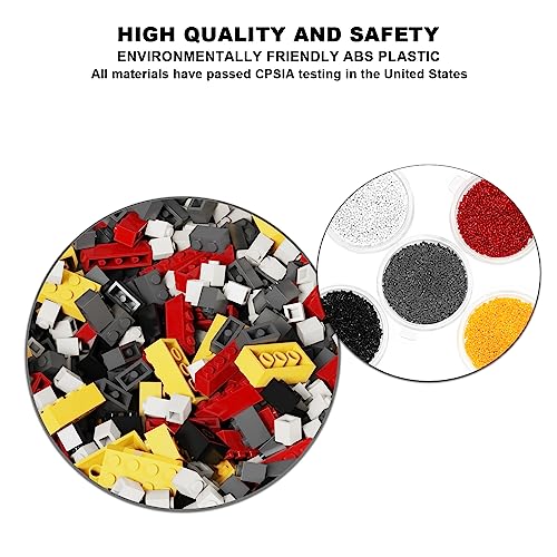 Image of 300 Pcs Classic Building Bricks, Dark Grey Bulk Bricks, Compatible with Lego Parts and Pieces, Creative Building Block Toys for Boys Girls Ages 3 4 5 6 7 8 9 10 Year Old(Dark Grey 300 Pcs)