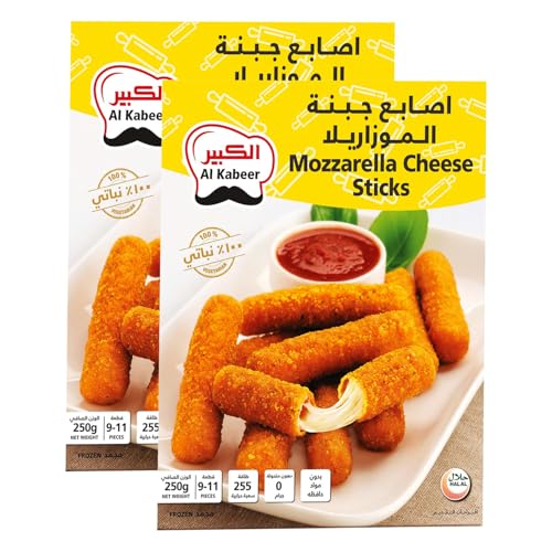Al Kabeer Mozzarella Cheese Sticks Value Pack, 2 x 250 g