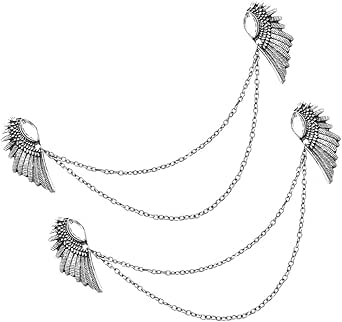 Spilla Collana Con Catena Oro Argento Per Camicia Elegante Regalo