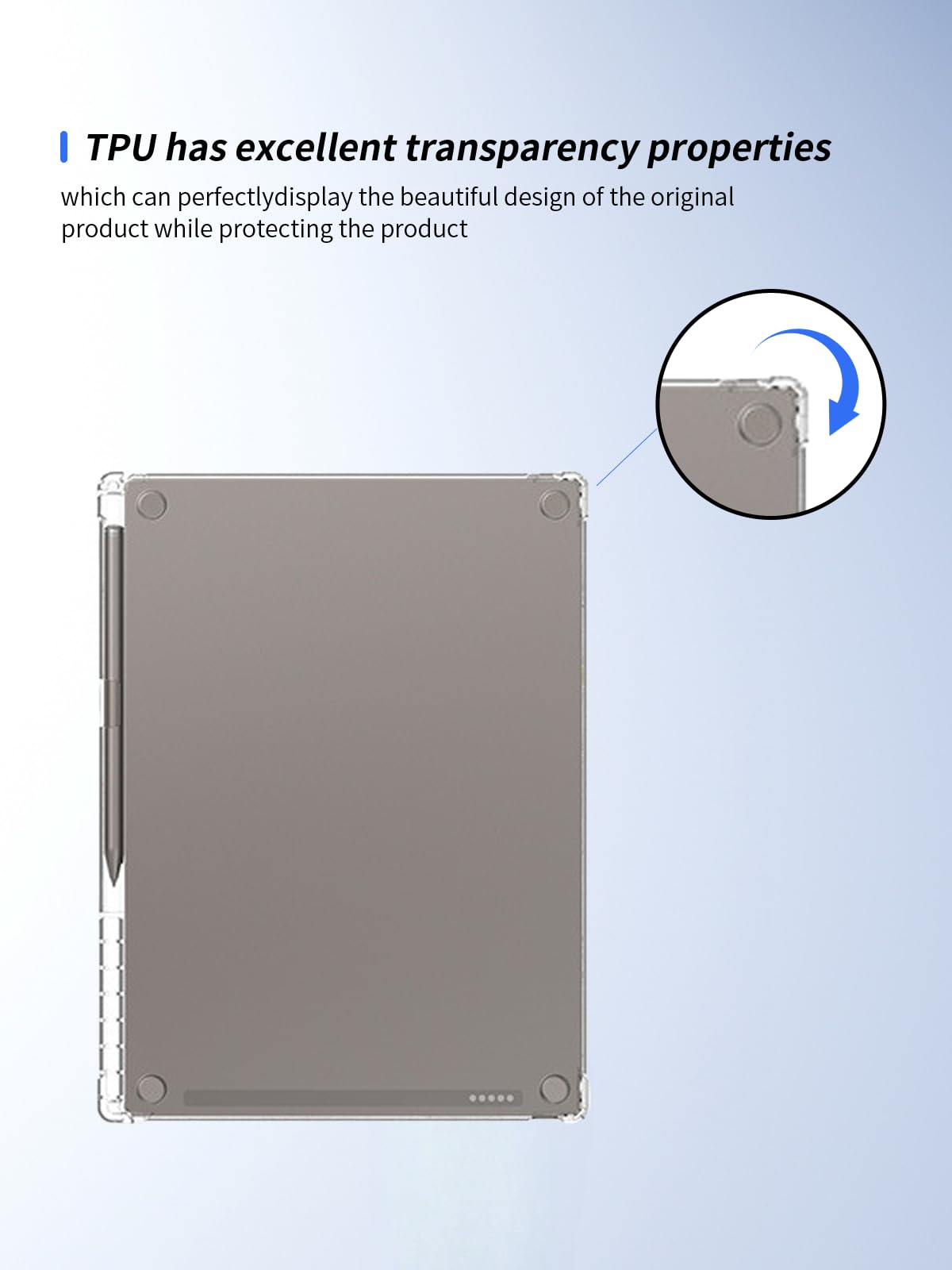 Transparente TPU-Hülle Für Remarkable Paper Pro 2024 (11,8 Zoll) – Dünn, Kratzfest, Mit DIY-Rückseite