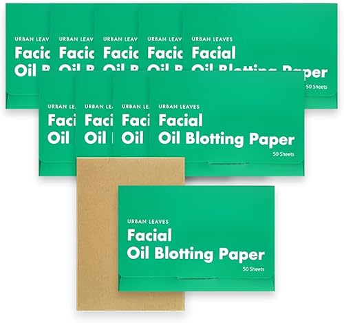 URBAN LEAVES - Papel secante de aceite natural para piel 500 hojas