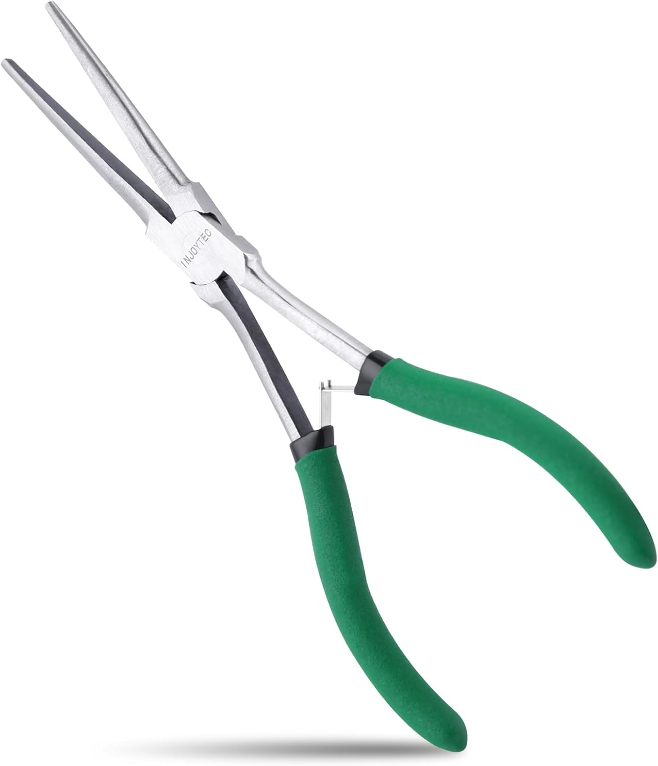7 Inch Long Reach Needle Nose Pliers Extra Long Needle Nose Plierss With Serrated Jaw Precision Needle Nose Pliers for Narrow Spaces Jewelry Making Bending Wire and Small Object Gripping