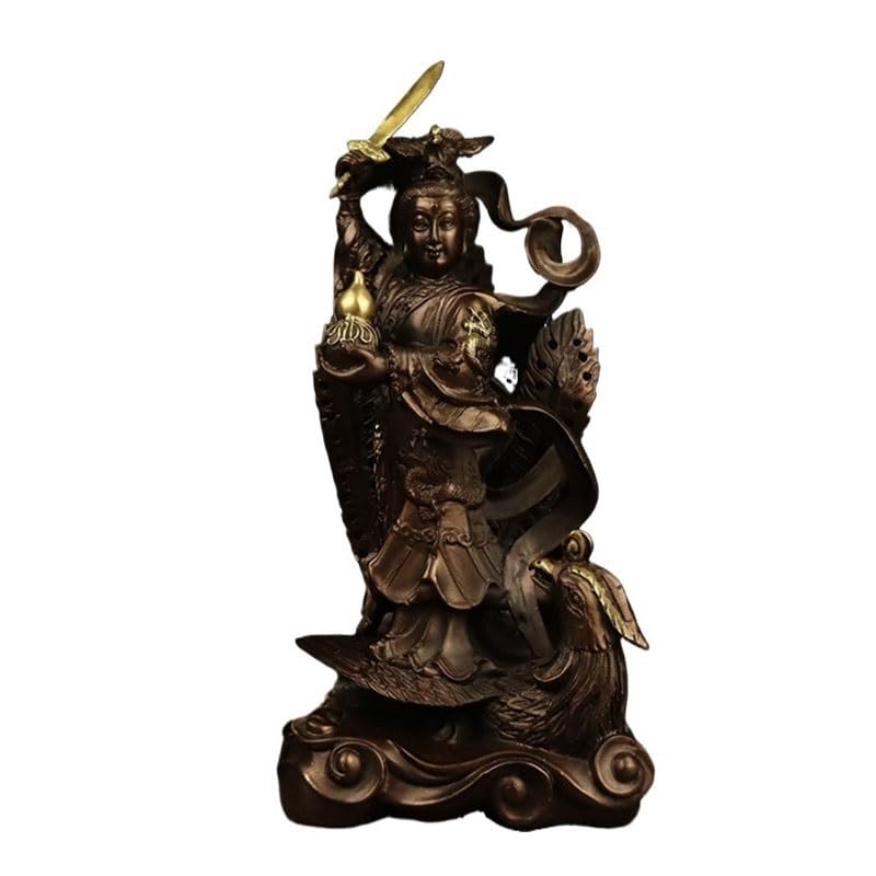Statues de Bouddha pour culte à la maison et sculpture Feng Shui d'intérieur en bronze