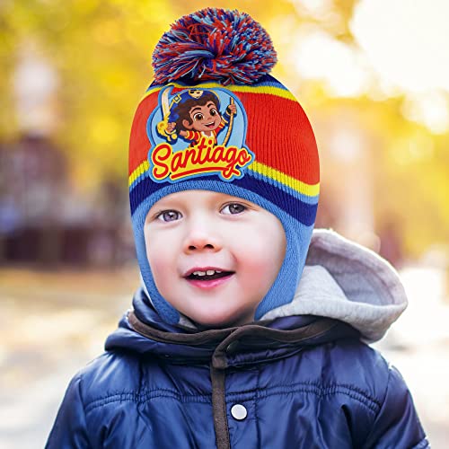 Image of Nickelodeon boys Nickelodeon Toddler Winter and Mitten, Santiago Kids With Sherpa Lining Set Beanie Hat, Multi Color, Age 2-4 US