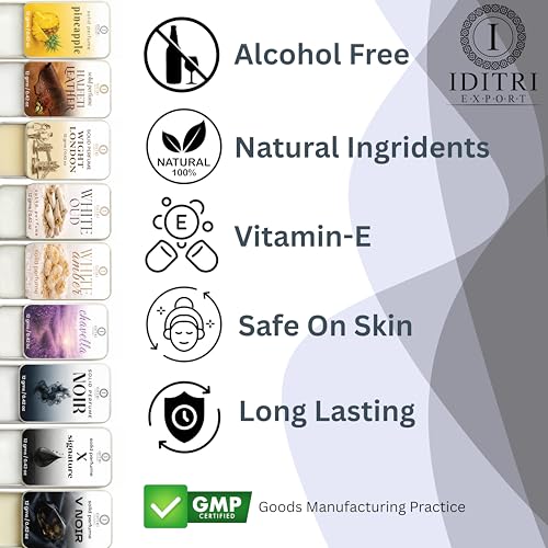 Image of Solid Perfume |Soiree&Noir Alcohol Free Wax Perfume Balm, Long Lasting | Pocket Tin 12g, Pack Of 2| Non Greasy Smooth Glide, Travel Friendly Men And Women