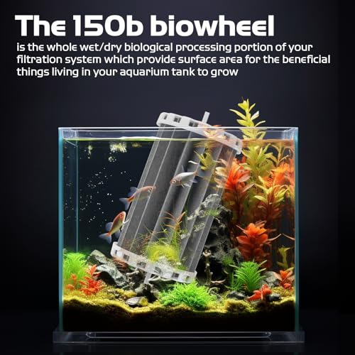 Image of Aquarium Filter Compatible with Marine-Land Penguin 150B, Power Filters Replacement for Bio-Wheel 150 Assembly Biowheel Fish Tank Hang On Filter Part, PRBW150B