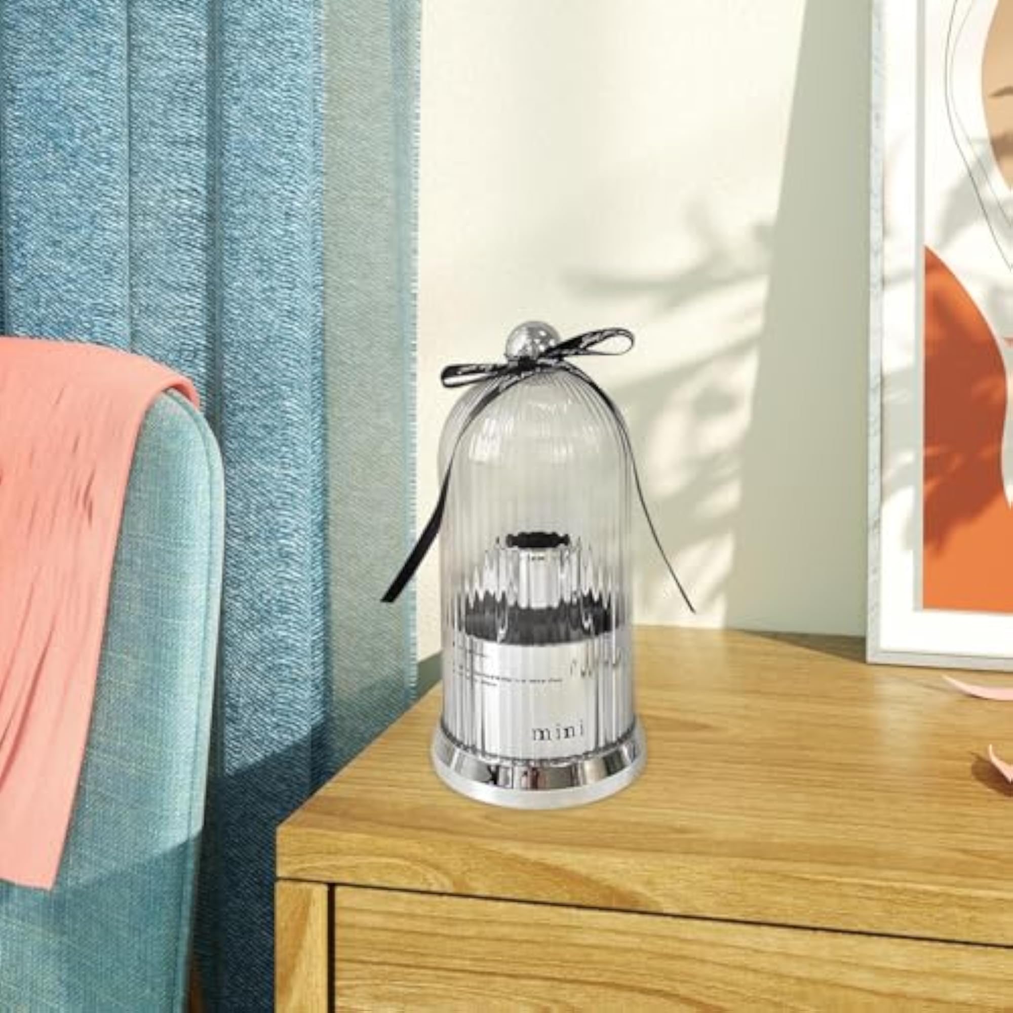 360° Rotating Makeup Brush Holder, 7 Slot Organizer