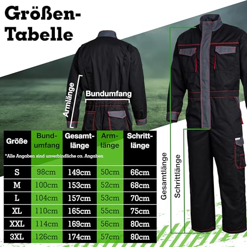 SAFETYTEX Winteroverall - Warmer Winter Overall - gefüttert Arbeitsoverall -Thermo Overall - Arbeitskombi - Rallyoverall -Schutzanzug (XL)