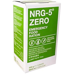 NRG-5 ZERO Glutenfreie Notverpflegung 500g, 9 Riegel