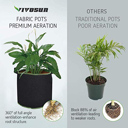 Klvied Indoor Plant Stand, Metal Planter Stand with Plant Bag, Outdoor Potted Plant Holder, Mid Century Flower Pot Stand 10 Inches for Patio Garden, Corner Balcony, Living Room, Bedroom, Black