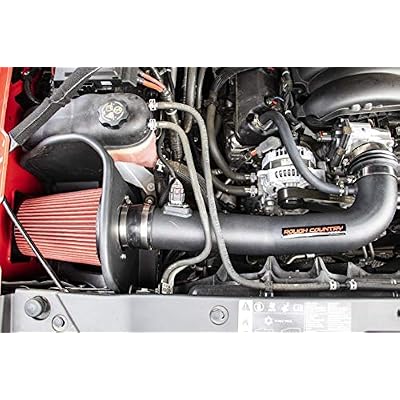 تناول الهواء البارد في Rough Country لـ Chevy Silverado & GMC Sierra 1500 (2014-2018) 5.3L / 6.2L - يزيد من قوة الحصان وقوة السحب والتسارع