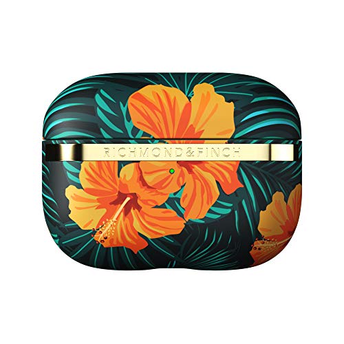 RICHMOND & FINCH Étui pour Airpod Pro, Housse De Protection Complète, Hibiscus Orange, Antichoc, Résistant Aux Rayures, étui Compatible avec Le Chargement sans Fil pour Airpods Pro Cover