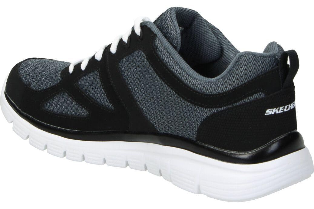 Skechers Burns- Agoura Herren Turnschuhe, Black White, 48.5 EU