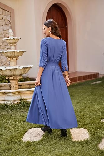 Image of Casual Summer Dresses for Women 2026 Maxi Dress Flowy Bohemian Beach Party