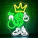 Money Neon Sign for Wall Decor Dimmable Dollar Neon Light for Man Cave