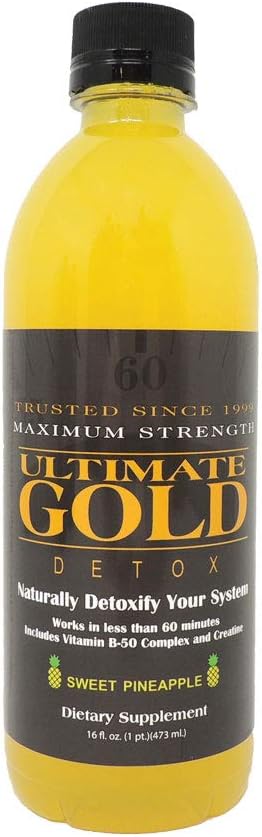 Ultimate Gold Detox Drink - 16oz / Sweet Pineapple
