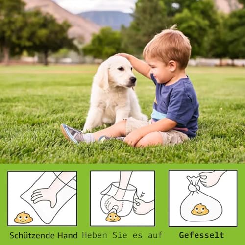 AiTodos® 600 Hundekotbeutel, 31×22 cm, PE, 5 Farben, 40 Vol. × 15 – Ansicht 4