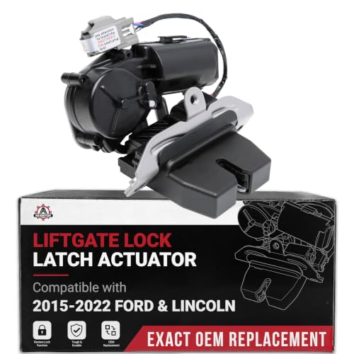 Liftgate Trunk Lock Latch Actuator Replacement by AA Ignition - Replaces FA1Z-7443150-B GJ5Z7443150 - Compatible with Ford and Lincoln Vehicles - Edge Escape Expedition MKX Nautilus Navigator
