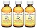 De La Cruz Cottonseed Oil, No Parabens, Colors or Fragrances, Bottled in USA 2 FL OZ (3 Bottles)