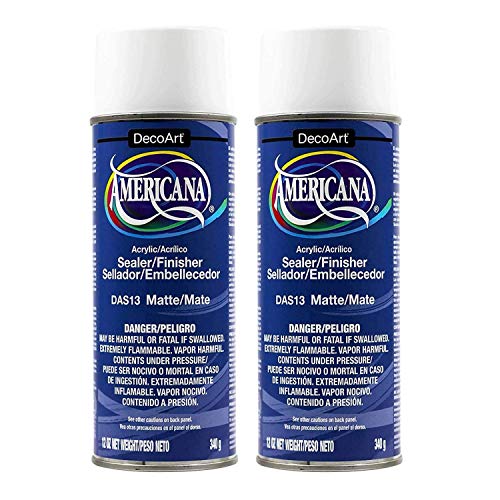 Deco Art 12-Ounce Americana Acrylic Sealer-Finish Aerosol Spray, Matte 2 Pack