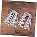 Nails for Wood,50PCS Galvanized U Shaped Ground Nails Heavy Duty Tent Pegs Garden Stakes for Securing Lawn Weed Control Netting and Landscaping