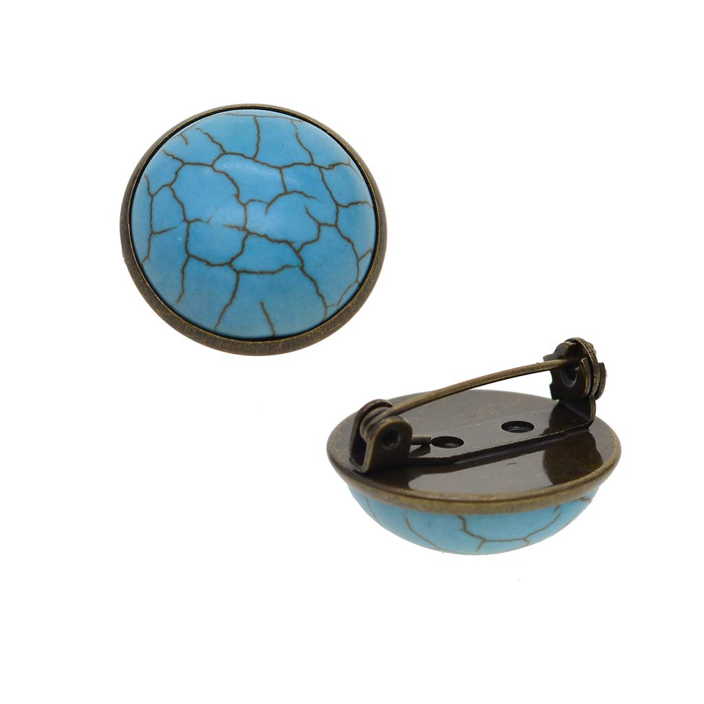 UNICRAFTALE DIY Brosche-Set – 30 Stück 20 Mm Lünetten Mit Cabochons & Schmetterlingsnadeln, Edelstahl