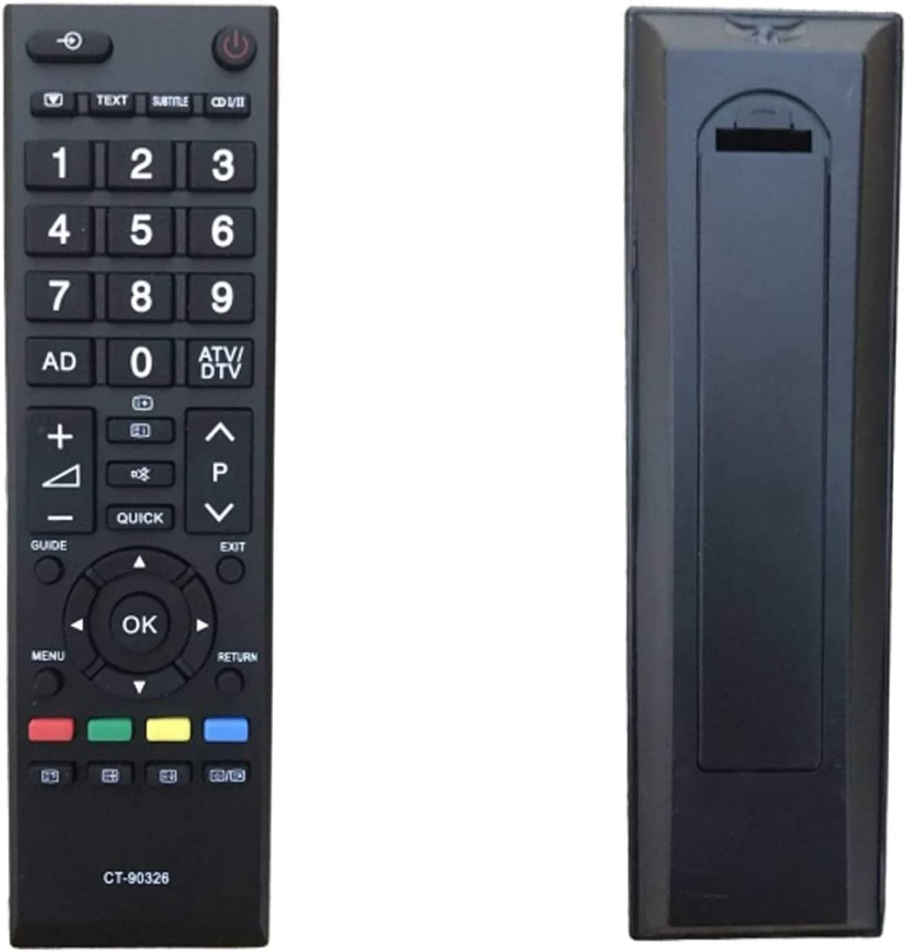 pour télécommande Toshiba ct-90326 pour télécommande Universelle Toshiba TV Aucune Programmation requise