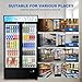 Ferueo Commercial Beverage Refrigerator, 30 Cu.ft. Fridge Display Glass Door Upright Display Door with Adjustable Shelves LED Light for Restaurant,Grocery Stores,Office