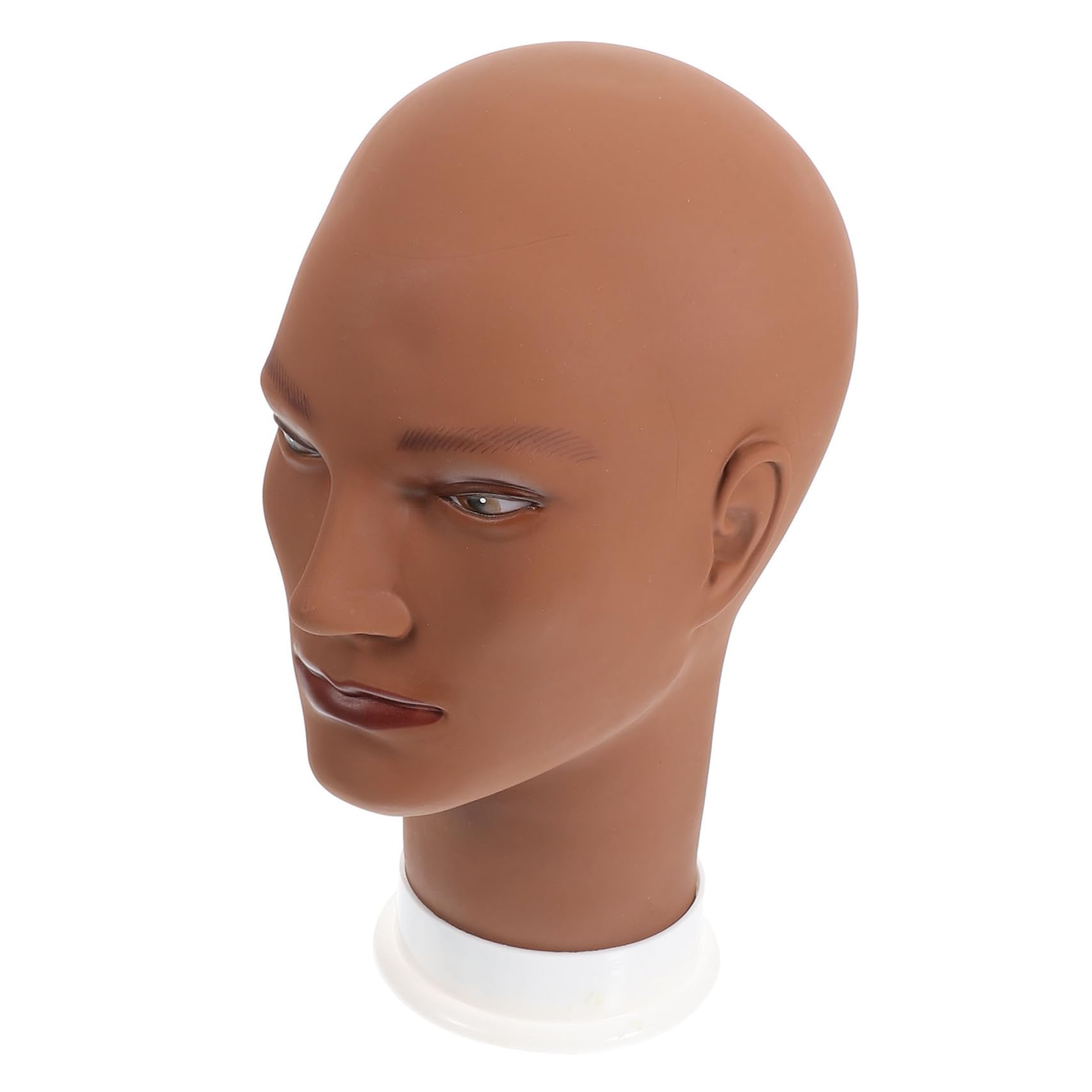 Testa di Manichino Maschile in Pvc Spalle Figura Testa per Parrucca e Cappelli Supporto Espositivo Professionale per Negozi e Vetrine