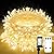 suddus Led String Lights,33FT 100 Led Fairy Lights Plug in,Christmas Lights for Bedroom, Home, Yard, Door, Room,Classroom Decorations Warm White
