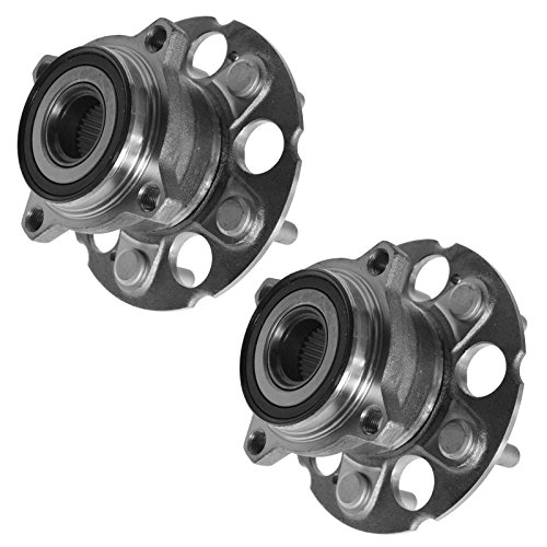 Image of TRQ Rear Left and Right Wheel Bearing and Hub Assembly Set 2 Piece Compatible with 2007-2012 Acura RDX 2017-2018 RDX AWD 2007-2011 Honda CR-V 4WD
