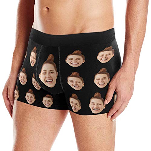 Custom Face Boxers Girlfriend and Wife Faces Personalized Face Briefs Underwear for Men3